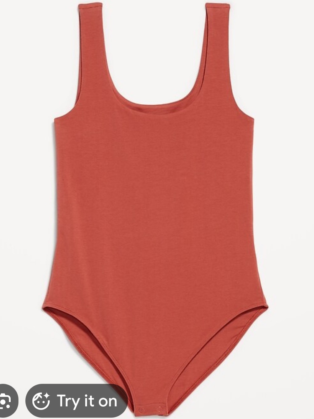 GAP Modern Tank Bodysuit in terracotta/burnt orange, NWOT!